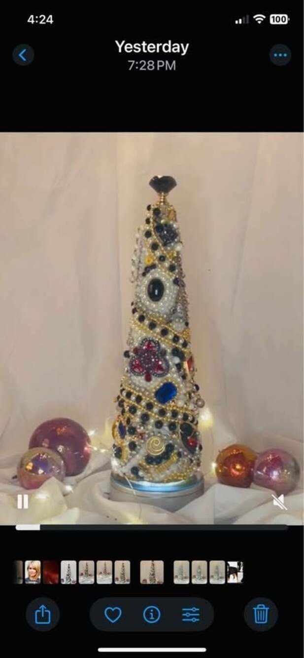 Vintage jewelry tree